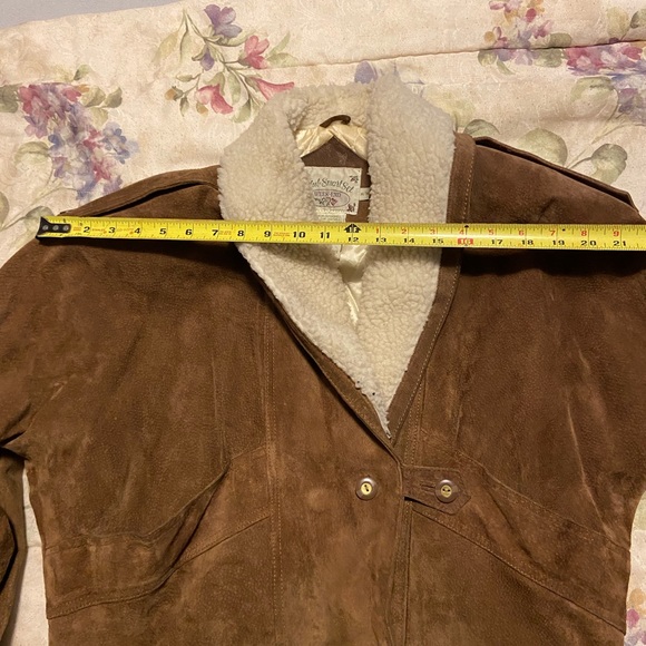 Smart Set Leather Suede Coat Size M - Picture 7 of 13
